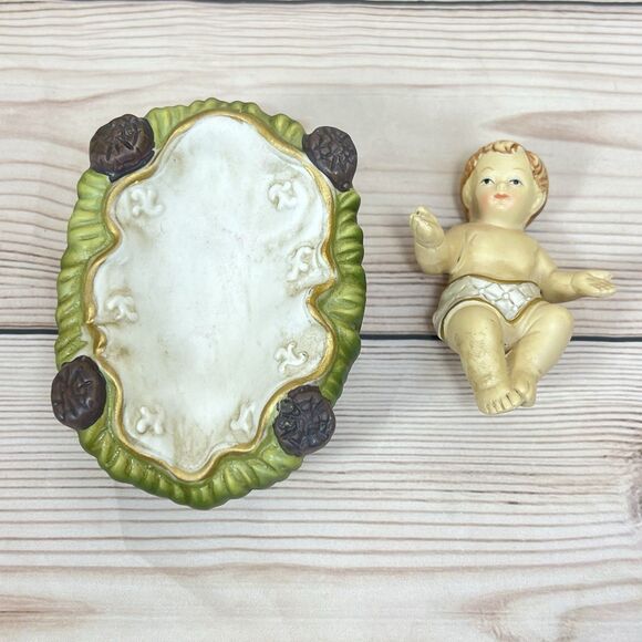 VTG Elements 5 Pc Royal Nativity Scene 2007 Hand Painted Porcelain Holy Family - Picture 9 of 14